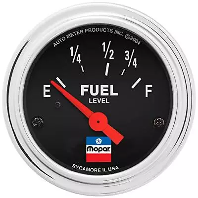 Autometer 880785 Mopar Classic Fuel Level Gauge 2-1/16 73 E/8-12 F Electric C... • $80.23