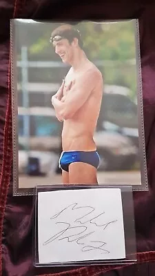 Michael Phelps Signed Autograph With Photograph • $20.21