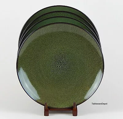 Gabbay FUSION WASABI: Set Of 2 Dinner Plates MINT/SUPERB+! Green & Black • $26.57