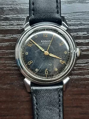 Wrist Watch  Rodina  Automatic 1 Mchz Made In USSR Vintage 1950s Rare. • $99