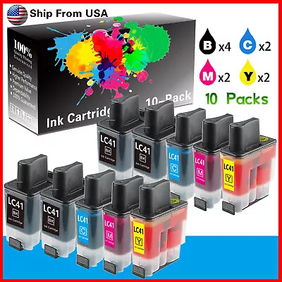 10P LC41 Ink Cartridge For MFC 215C 5440CN 5840CN DCP-315CN Printer (4B2C2M2Y) • $8.99