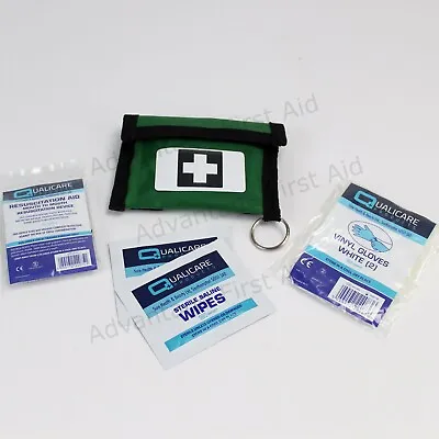£10.99 • Buy CPR Resuscitation Aid. Keyring Pouch With Vinyl Gloves & Wipes. MOUTH To MOUTH.