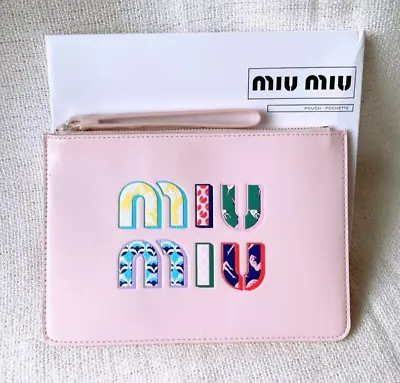 [Genuine Product] MIU MIU Novelty Pouch Pink × Multi Without Box 77500081000 • $80.10