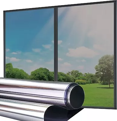 £16.99 • Buy 2-5M One Way Mirror Window Film Reflective Home Privacy Solar Tint Foil Stickers