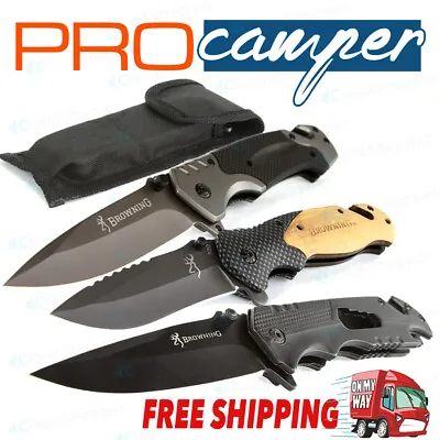 Browning Knife Folding Opening Pocket Knife (Hunting Camping Survival Fishing • $19.95