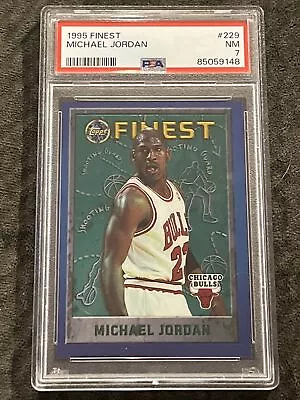 Psa 7 Michael Jordan 1995-96 Topps Finest #229 *chicago Bulls*  Nm • $39.99