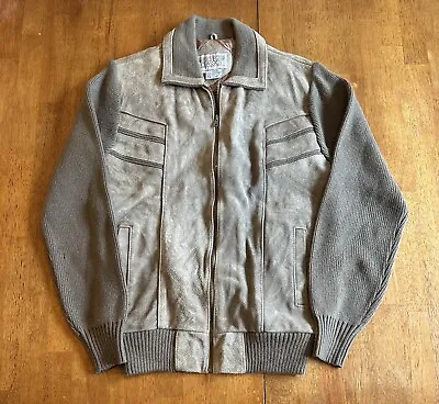 Vintage 80s Westchester Classics Front Genuine Leather Jacket Fits Medium • $45