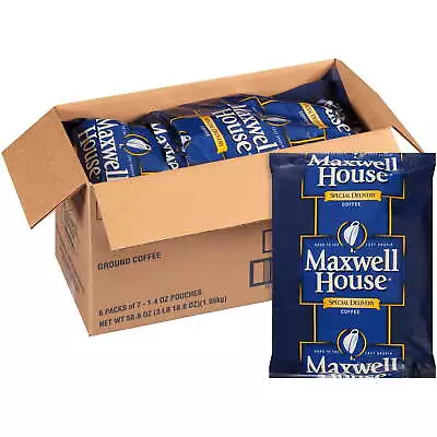 Maxwell House Delivery Ground Coffee Filter Packs 1.4 Oz. Packets 42 Per Case • $31.55