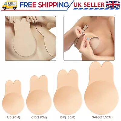 £2.99 • Buy New Silicone Nipple Cover Adhesive Breast Lift Up Tape Push Up Invisible Bra UK