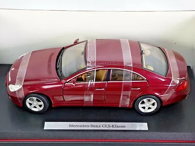 MERCEDES CLS Vintage Rare 1:18 C219 CLASS Dealer Toy Car Barolo Bordeaux Vintage • $186.67