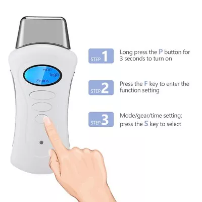 3 IN 1 Galvanic Spa Microcurrent Facial Massager Beauty Machine Wrinkle Remove • $35.98