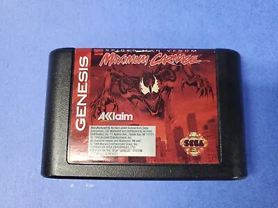 Spider-Man Maximum Carnage (Sega Genesis 1994) Authentic Cleaned Tested  • $24.49