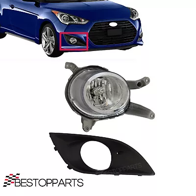 2PCS Of Fog Lamp With Cover For Hyundai Veloster Turbo 2013-2016 Right Side • $72.66