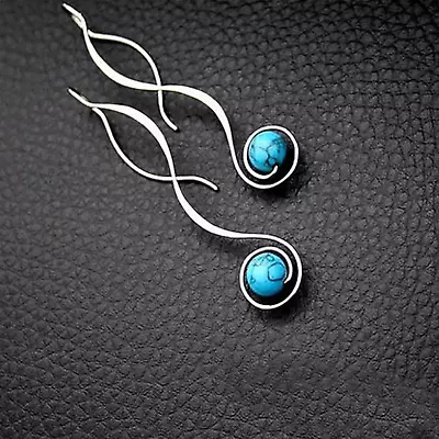 Vintage Drop Dangle Turquoise Earrings Fashion/ Boho Jewelry For Women • $3.99