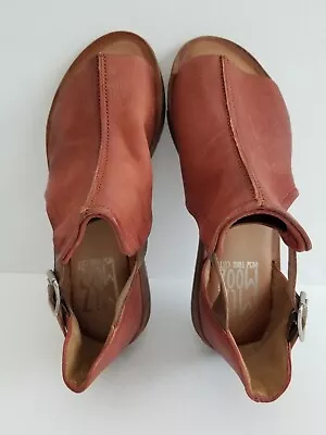 Miz Mooz Found Women's Leather Strappy Sandals Rust Shoes Sz US 7.5-8/EU 38 NWOB • $49.98