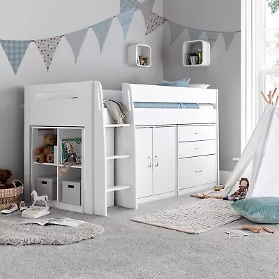 Lacy White Storage Mid Sleeper Bed • £529.99