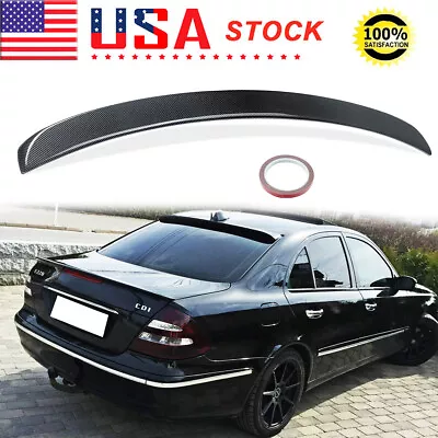 Carbon Look Rear Spoiler Wing For Benz W211 E350 E320 E500 Sedan E55 AMG 03-10 • $84.54