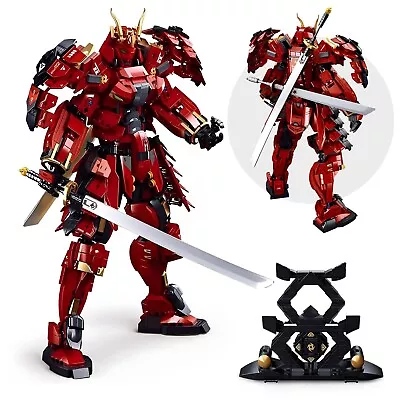 Samurai Mech Warrior Model Building Sets Double Swords Robot Building Blocks... • $109.28