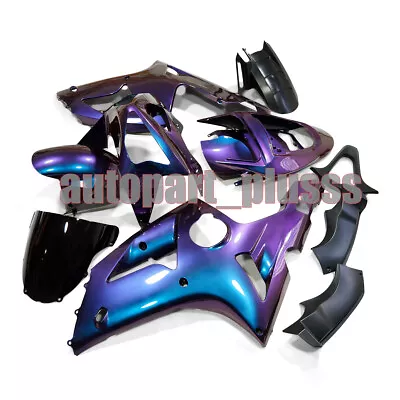 Chameleon Blue Purple Fairing Kit For ZX6R 2003-2004 Kawasaki Ninja 03 04 ZX636 • $499