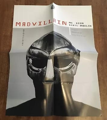 MF DOOM Madlib 2004 Madvillain PROMO Poster Stones Throw RAP Hip Hop • $100