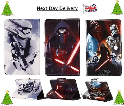 Star Wars Case For 7  8  9.7  10.1  10.2  10.4  10.5  Leather Standup Kids Cover • £15.99