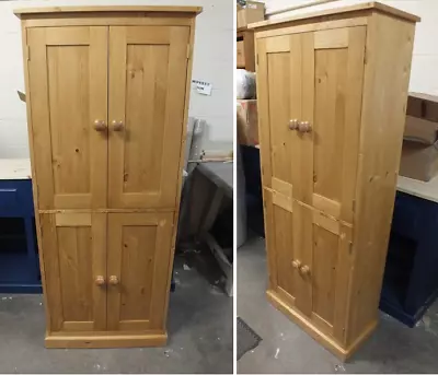 £595 • Buy Solid Pine Linen/ Larder Cupboard- Bespoke Sizes & Colours Available- Hand Made