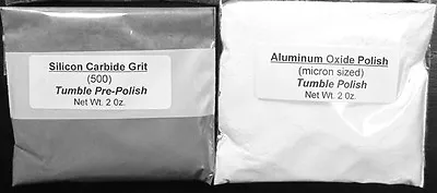 Rock Tumbling Polish And Pre-Polish Kit Silicon Carbide And Aluminum Oxide 2 Pk • $8.49