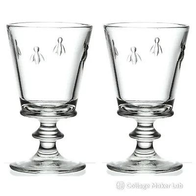 La Rochere Set Of 2 Bee Wine Glasses 22cl 22ml Decorated Bee Design Party Glass • £16.49