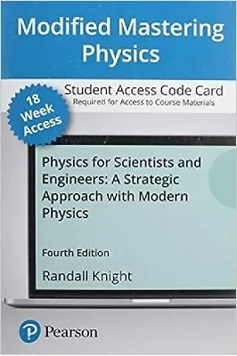 Modified Mastering Physics Scientist And Engineers A Strategic Approach 4th 18w • $74.99