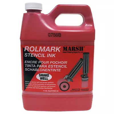 MARSH 20909 Stencil InkJugRed1 Qt. • $33.98