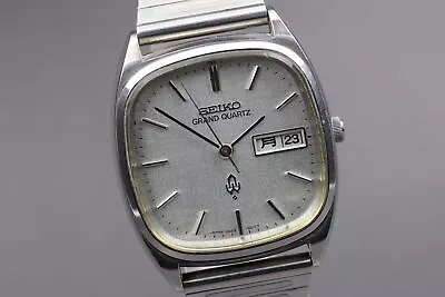 [Exc+5]  Vintage Seiko GRAND QUARTZ 4843-5011 Wristwatch 1976 From JAPAN • $279.99