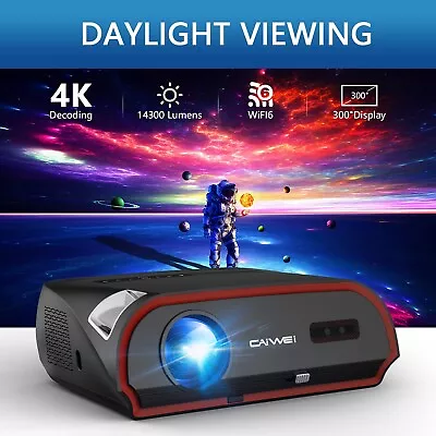 4K Projector Android 9.0 Home Cinema Movie Apps USB Outdoor Movie HDMI ARC HDR • $799.99