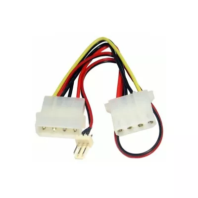 Power Adapter Cable 4 Pin Molex Male-female Extension To 2 Wire Fan 3 Pin • £2.60