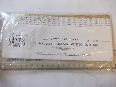 J.m.p. Models O Gauge Etched Hornbocks  In Sealed Packet • £2.99
