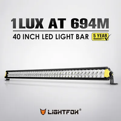 $149.95 • Buy LIGHTFOX 40 Inch Osram LED Light Bar Offroad 4x4 Car Spot Flood Driving Lights