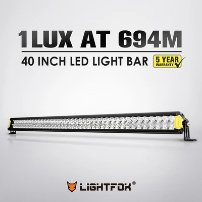 $149.95 • Buy LIGHTFOX 40 Inch Osram LED Light Bar Offroad 4x4 Car Spot Flood Driving Lights