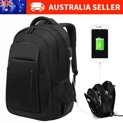 Business Travel Laptop Bag Backpack Water Resistant College School Computer Bags • $30.95