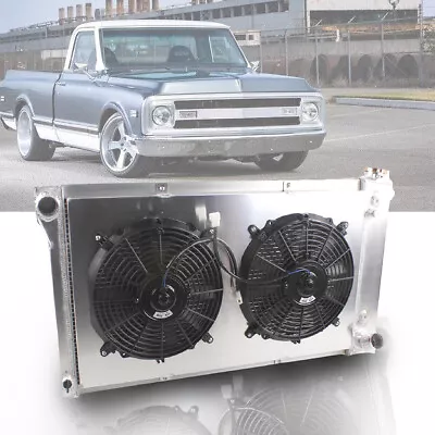 Radiator+Shroud+Fan For 67-72 Chevy/GMC Pickup Truck C10 C20 C30 K10 K20 K30 C15 • $165
