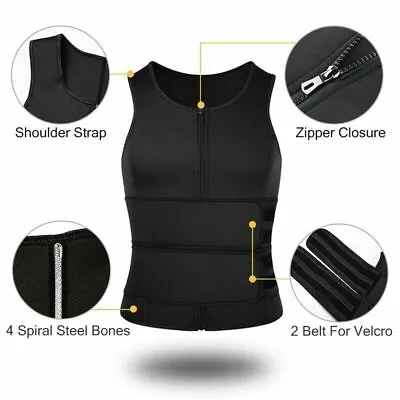 Entrenador De Cintura Abdomen Para Hombres Sudar Perder Peso • $14.12