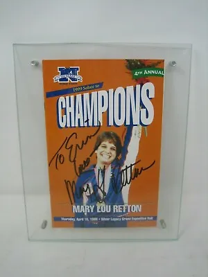 Mary Lou Retton 1999 Salute To Champions Signed Magazine Olympics Gold Wolf Pack • $47.20