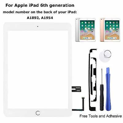 For Apple IPad 5/6/7/8/9/10 Air 2 Touch Screen Replacement Front Glass Digitizer • £13.99