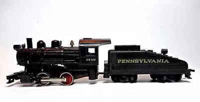 HO Gauge Life-Like Pennsylvania 0-4-0 Steam Locomotive & Slope Back Tender #3500 • $32.50