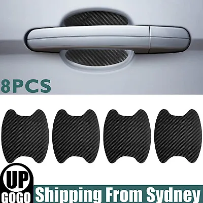 $5.99 • Buy 8x Car Accessories Carbon Fiber Door Handle Protector Film Anti-Scratch Stickers