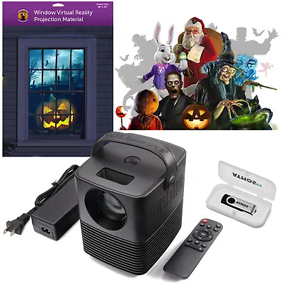 $279.99 • Buy AtmosFX Holiday Digital Decoration Kit - Videos, Screen & Projector Included