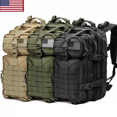 45L Large Military Tactical Backpack Rucksack Camping Hiking Bag Outdoor Travel • $36.99