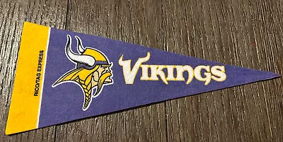 NFL Mini PENNANT FLAG Minnesota Vikings By Rico/Tag Express 9 X 4” • $4.99