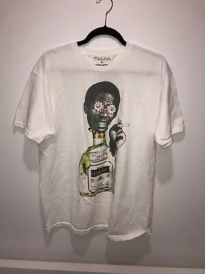 MISHKA MNWKA Nyc X Judith Supine Rare Silver Tequila Agave Cigarette White Shirt • $45