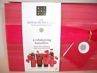 Rituals The Ritual Of Ayurveda Gift Set 4 Rebalancing Shower Shampoo Body Bnib • £14