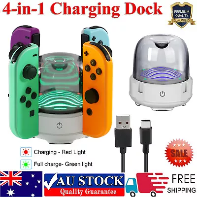 4 In 1 Charger Charging Dock Station Fit For Nintendo Switch Joy-Con Controller • $16.99