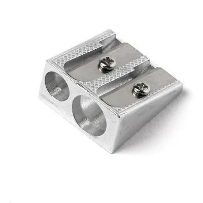 5 PENCIL SHARPENERS Metal DOUBLE TWIN HOLE QUALITY SCHOOL OFFICE  • £3.40